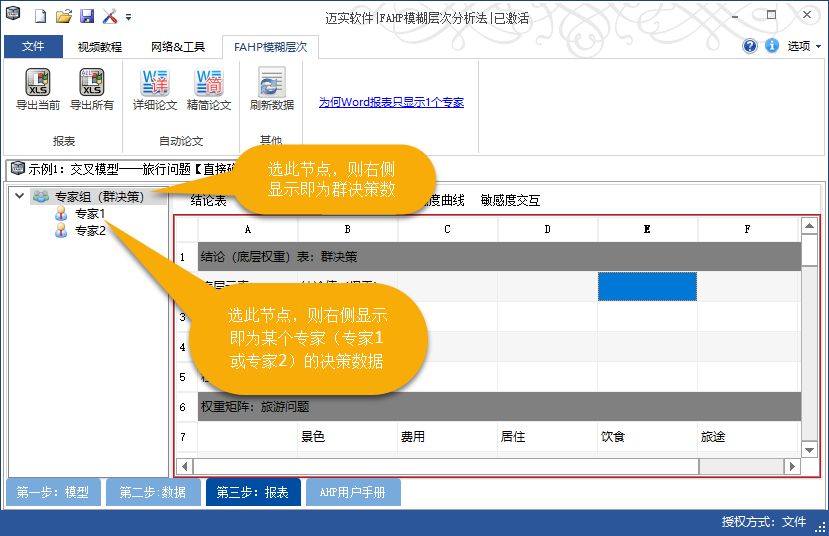 模糊层次分析法用什么软件?当然迈实FAHP